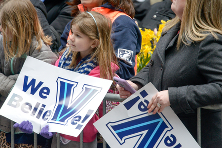 PHILADELPHIA, PA - APRIL 8: Celebration Parade for Villanova Mens Basketball Team, 2016 NCAA Champions on April 8, 2016のeditorial素材