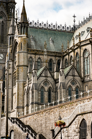 COBH, IRELAND - AUGUST 19, 2017: St. Colmans neo-Gothic cathedral, Cobh, South Irelandのeditorial素材