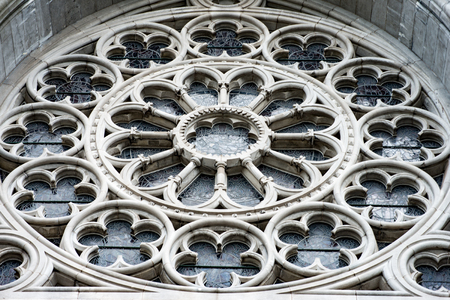 COBH, IRELAND - AUGUST 19, 2017: St. Colmans neo-Gothic cathedral, Cobh, South Irelandのeditorial素材