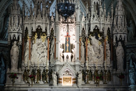 COBH, IRELAND - AUGUST 19, 2017: St. Colmans neo-Gothic cathedral, Cobh, South Irelandのeditorial素材