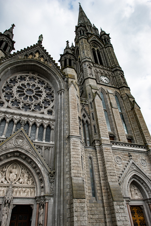 COBH, IRELAND - AUGUST 19, 2017: St. Colmans neo-Gothic cathedral, Cobh, South Irelandのeditorial素材