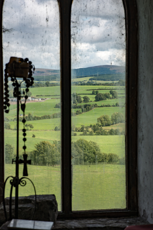 COUNTY OFFALY, IRELAND - AUGUST 23, 2017: Leap castle is one of the most haunted castles in Irelandのeditorial素材