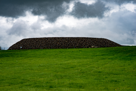 COUNTY SLIGO, IRELAND - AUGUST 25, 2017: Carrowmore Megalithic Cemetery in Sligo, Irelandのeditorial素材