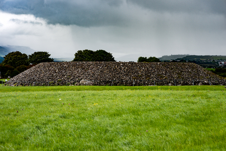 COUNTY SLIGO, IRELAND - AUGUST 25, 2017: Carrowmore Megalithic Cemetery in Sligo, Irelandのeditorial素材