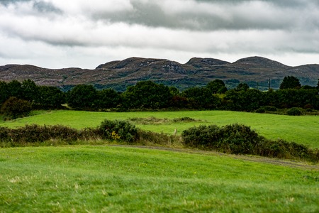 COUNTY SLIGO, IRELAND - AUGUST 25, 2017: Carrowmore Megalithic Cemetery in Sligo, Irelandのeditorial素材
