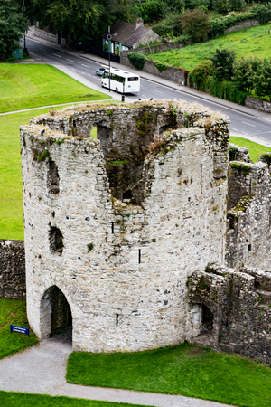 COUNTY MEATH, IRELAND - AUGUST 29, 2017: Trim Castle, used in filming of parts of the movie Braveheart, in County Meath, Irelandのeditorial素材