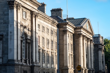 DUBLIN, IRELAND - AUGUST 30: Trinity College campus, Dublin City, Ireland