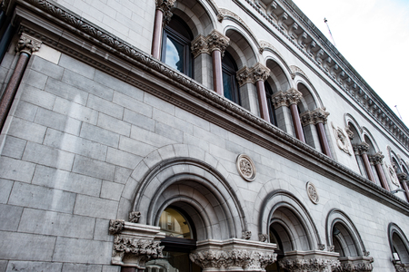 DUBLIN, IRELAND - AUGUST 30, 2017: City of Dublin Ireland