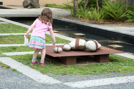 TRENTON, NJ - JUNE 17, 2017: Founded in 1992 by American artist Seward Johnson, Grounds for Sculpture is an outdoor sculpture parkのeditorial素材