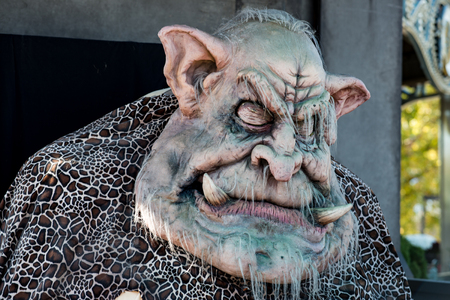 ALLENTOWN, PA - OCTOBER 22: Halloween Decorations at Dorney Park in Allentown, Pennsylvania
