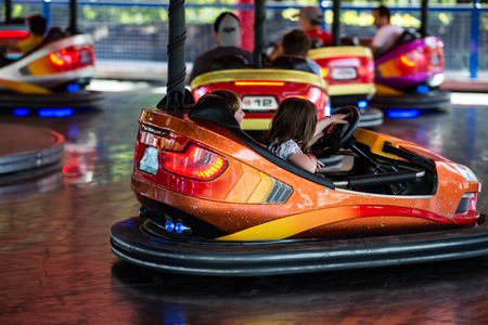 ALLENTOWN, PA - OCTOBER 22: Bumper Cars at Dorney Park in Allentown, Pennsylvaniaのeditorial素材