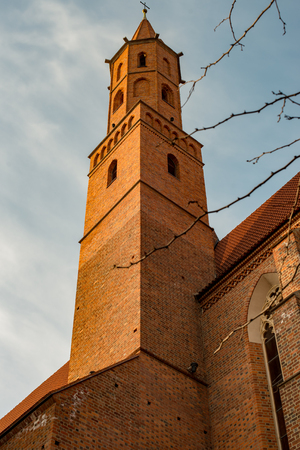 Wroclaw, Poland - March 4, 2018: Wroclaw Old Town historic area in the evening.のeditorial素材