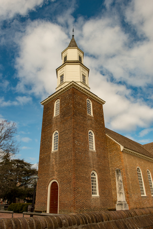 Williamsburg, Virginia - March 26, 2018: Historic houses and buildings in Williamsburg Virginiaのeditorial素材
