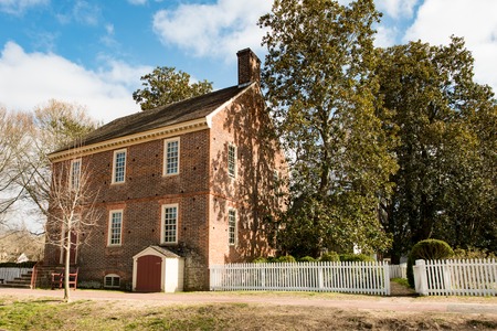 Williamsburg, Virginia - March 26, 2018: Historic houses and buildings in Williamsburg Virginiaのeditorial素材