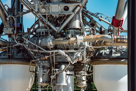 Cape Canaveral, Florida - August 13, 2018: Rocket Garden at NASA Kennedy Space Centerのeditorial素材