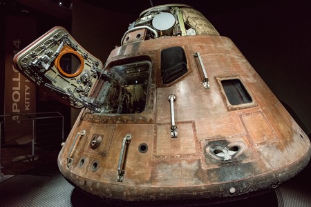 Cape Canaveral, Florida - August 13, 2018: Apollo 14 Capsuleat NASA Kennedy Space Centerのeditorial素材