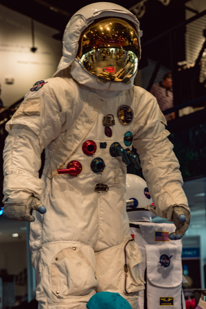 Cape Canaveral, Florida - August 13, 2018: Astronaut Suit at NASA Kennedy Space Centerのeditorial素材