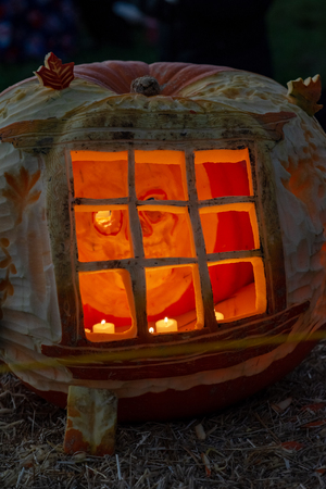 CHADDS FORD, PA - OCTOBER 18: The Great Pumpkin Carve carving contest on October 18, 2018のeditorial素材