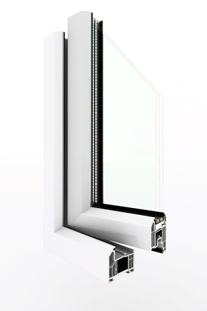 computer visualization profile plastic window in the context ofの写真素材