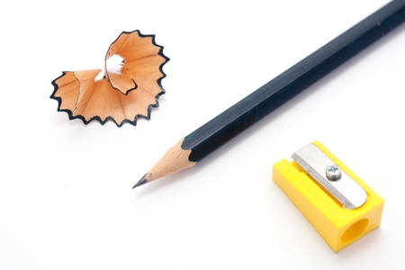 a Pencil with white background close upの写真素材