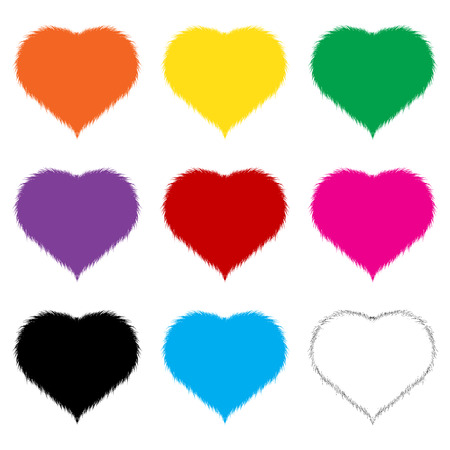 Hairy Hearts.のイラスト素材