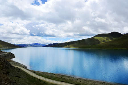 Tibet yambdrokの写真素材