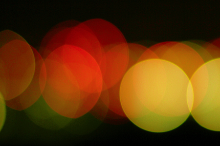 Bokeh multicolored lights closeup backgroundの写真素材