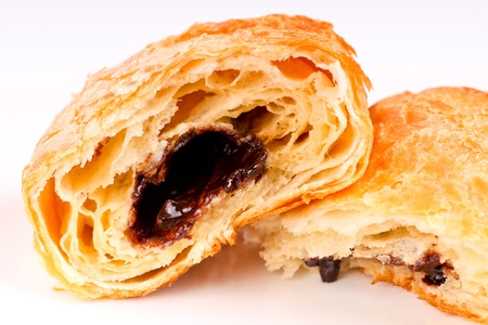 Chocolate Croissantの写真素材