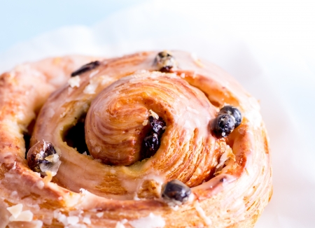 Sweet Raisin Danish - Escargotの写真素材