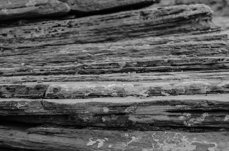 Background image of the edge of slick rock in black and whiteの写真素材