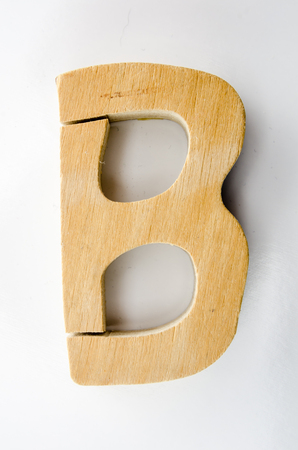 Wooden Letter Bの写真素材