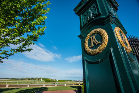 Lexington, KY, United States: May 3rd, 2017: Keeneland Gate on Sunny Dayのeditorial素材