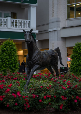 May 4, 2017: Aristedes, The first winner of the Kentucky Derby memorializedのeditorial素材