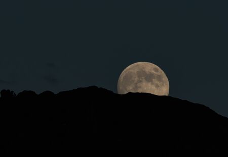 Full Moon Rising Over Ridge