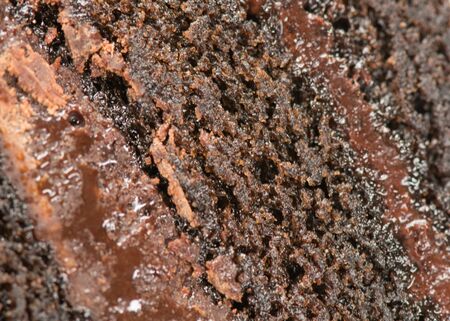 Close Up Texture of Chocolate Cake with frosting