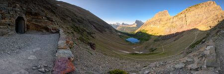 Ptarmigan Tunnel And Trail Leading To It in Montana mountains