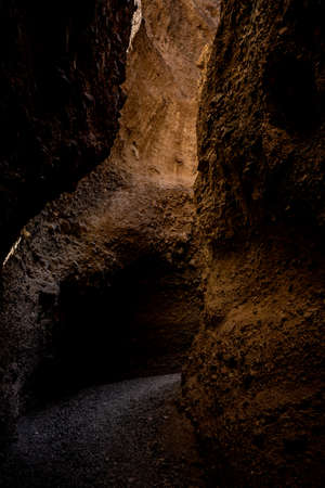 Small Rocks Create A Rough Texture On The Walls Of Sidewinder Canyon in Death Valley