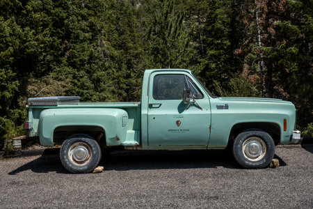 Great Basin National Park, United States: August 5, 2020: Old National Park Work Vehicle