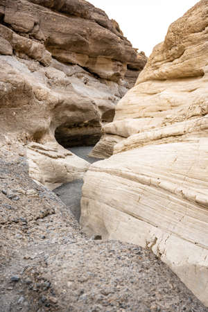Smooth Rocks Eroded Over Time Line The Trail Of Mosaic Canyon in Death Valleyの写真素材