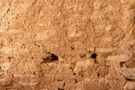 Tiny Holes for Ladders in Cliff Dwelling Wall in Mesa Verde National Park