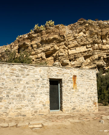 Old Building At Hot Springs In Big Bend National Parkの写真素材