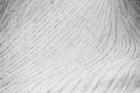 Black and White Texture of Melting Snow Field In Grand Teton National Parkの写真素材