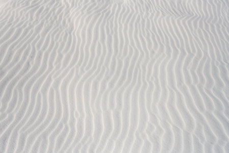 Waves of Ripples Across Gypsum sand dune in White Sand Dunes National Park