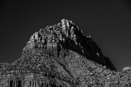 Rocky Butte In The Backcountry of Zion National Parkの写真素材