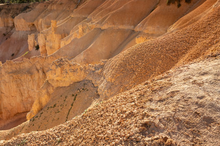 Texture Of Dried Dirt At The Base Of Hoodoos in Bryce Canyon