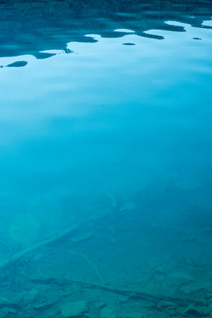 Ripples On The Blue Waters of Bowman Lake in Glacier National Park