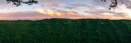 Ridge and Evening Color Across New River Gorge National Park