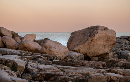 Chunky Rocks Along the Rugged Coast of Acadia  National Park