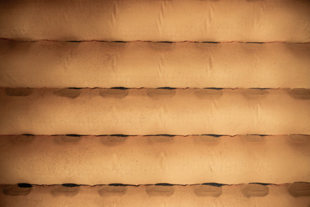 Dust And Grit Gather In The Baffles Of Yellow Sleeping Pad During Windy Night