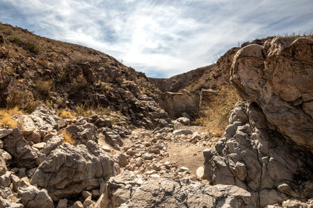 Rocky Wash In Big Bend National Park wildernessの写真素材